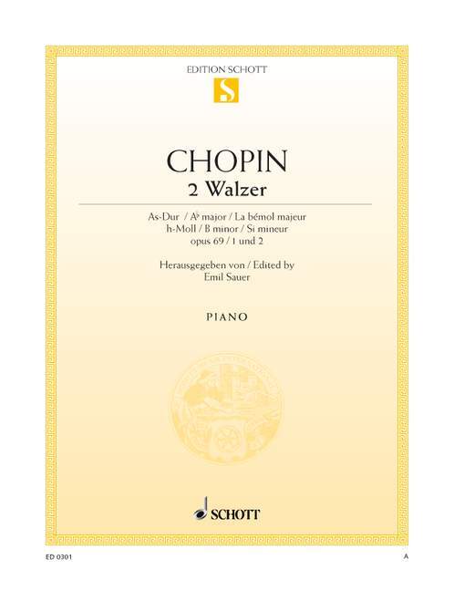 Tiskanica 2 WALSEN: AS, B OPUS 69/1-2 PIANO FREDERIC CHOPIN