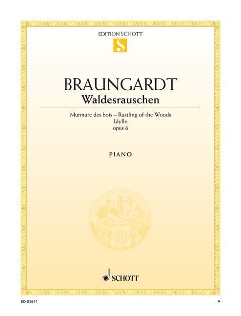 Tlačovina WALDESRAUSCHEN OPUS 6 PIANO FRIDOLIN BRAUNGARDT