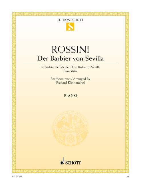 Tiskani izdelki BARBIER VON SEVILLA PIANO GIOACHINO ROSSINI