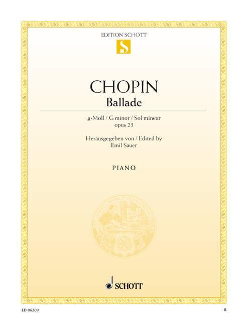 Materiale tipărite BALLADE G OPUS 23 PIANO FREDERIC CHOPIN