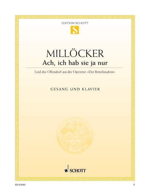 Printed items DER BETTELSTUDENT CARL MILLOCKER