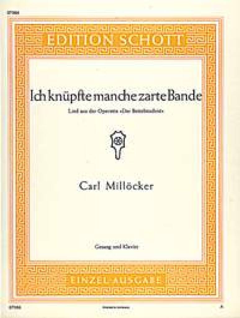 Knjiga DER BETTELSTUDENT CARL MILLOCKER
