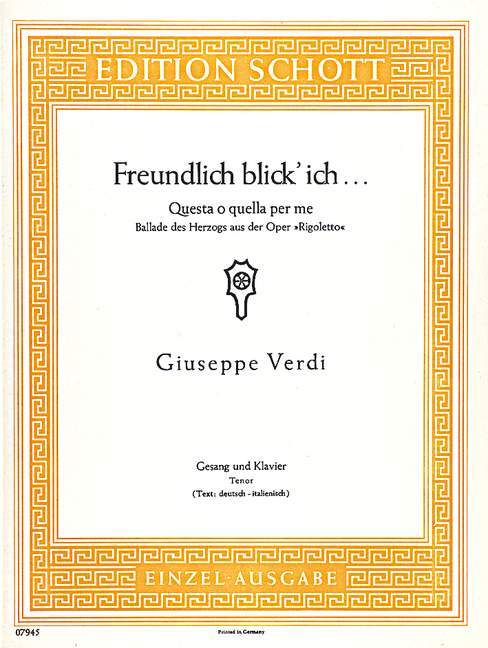 Tiskani izdelki RIGOLETTO GIUSEPPE VERDI