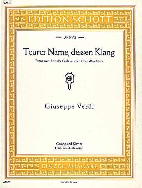 Tiskani izdelki RIGOLETTO GIUSEPPE VERDI