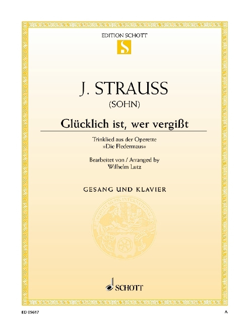 Printed items DIE FLEDERMAUS JOHANN STRAUSS JR.