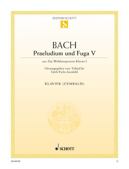 Nyomtatványok DAS WOHLTEMPERIERTE KLAVIER I BWV 850 PIANO JOHANN SEBASTIAN BAC