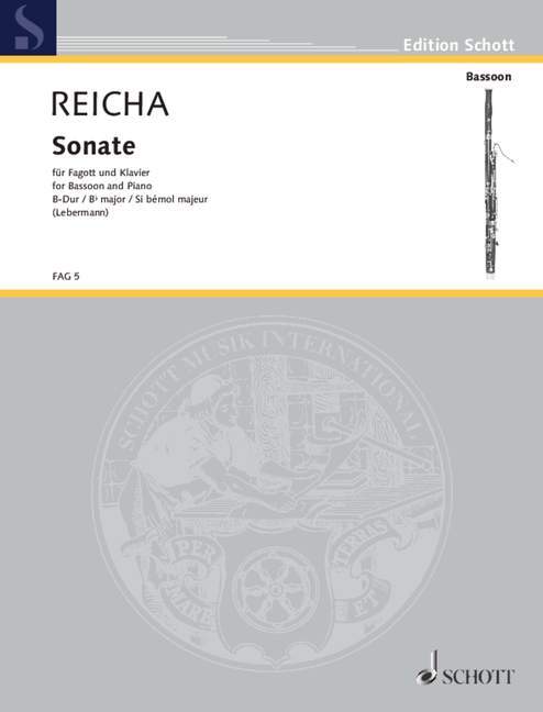 Tiskani izdelki SONATE B BASSON ANTON REICHA