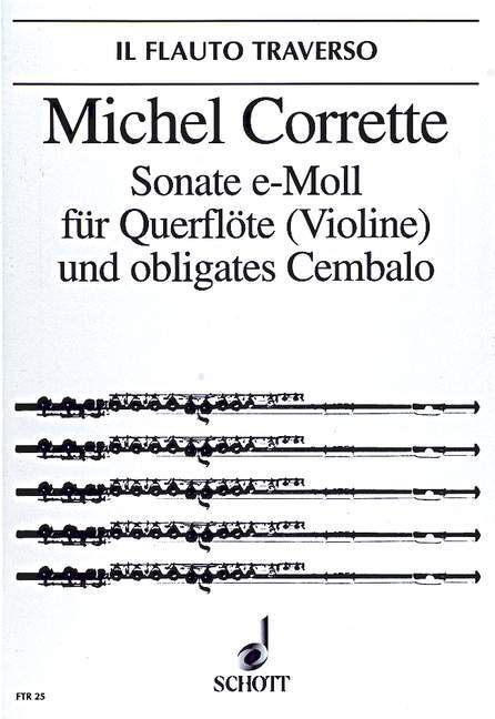 Printed items SONATE E FLUTE TRAVERSIERE MICHEL CORRETTE