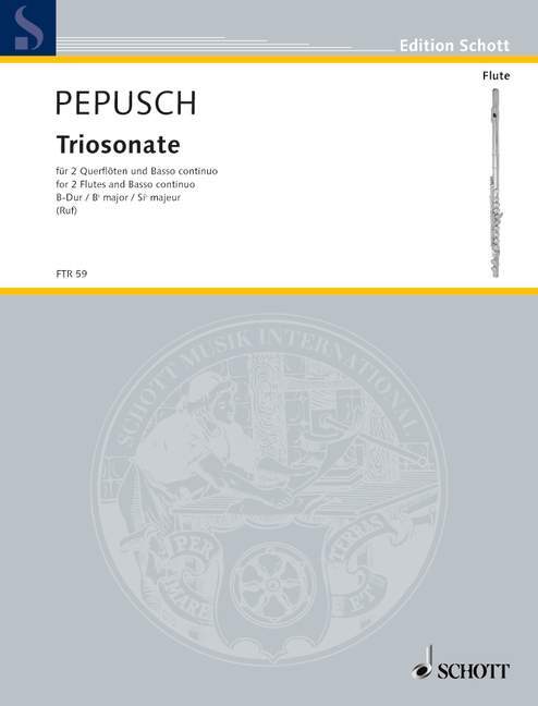 Printed items TRIOSONATE B JOHANN CHRISTOPH PEP
