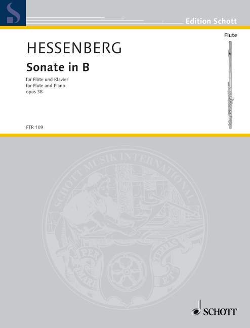 Tiskani izdelki SONATA IN BB OP. 38 FLUTE TRAVERSIERE KURT HESSENBERG