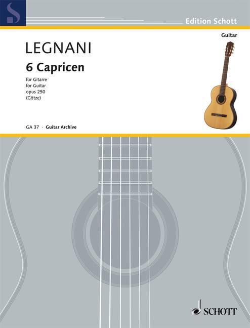 Materiale tipărite CAPRICES(6) OPUS 250 GIT. GUITARE LUIGI LEGNANI