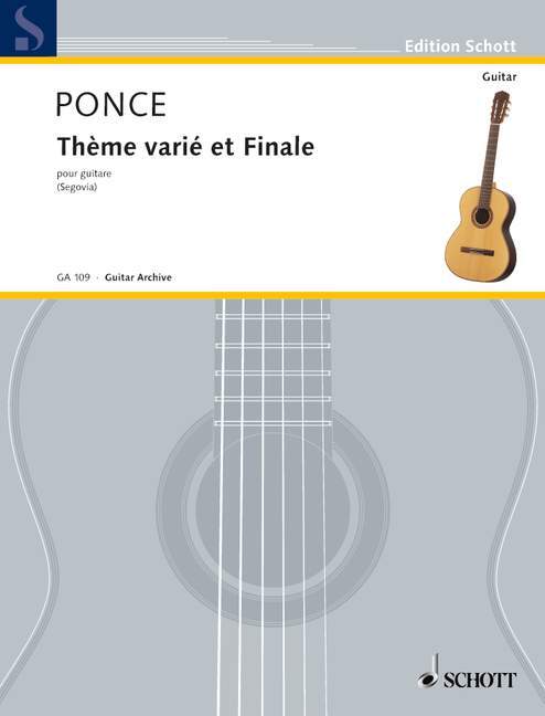 Printed items THEME VARIE & FINALE GIT. GUITARE MANUEL PONCE