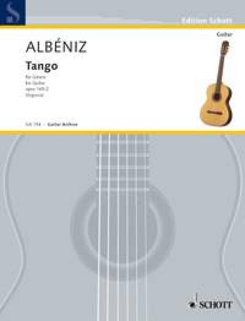 Knjiga TANGO OPUS 165/2 GIT. GUITARE ISAAC ALBENIZ