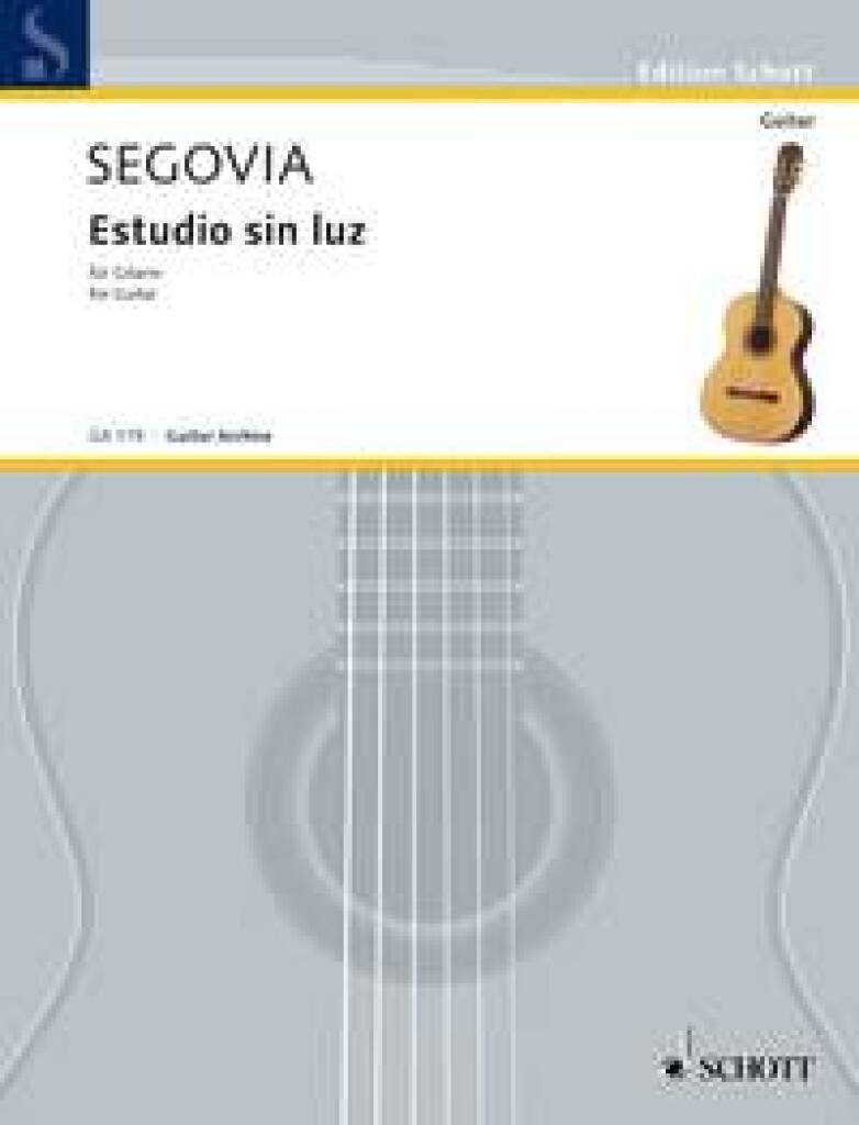 Knjiga ESTUDIO SIN LUZ GUITARE ANDRES SEGOVIA