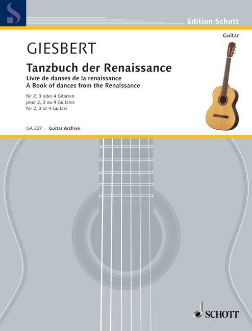 Tiskani izdelki TANZBUCH DER RENAISSANCE GUITARE FRANZ JULIUS GIESBER