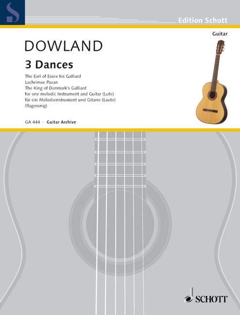 Tiskani izdelki THREE DANCES JOHN DOWLAND
