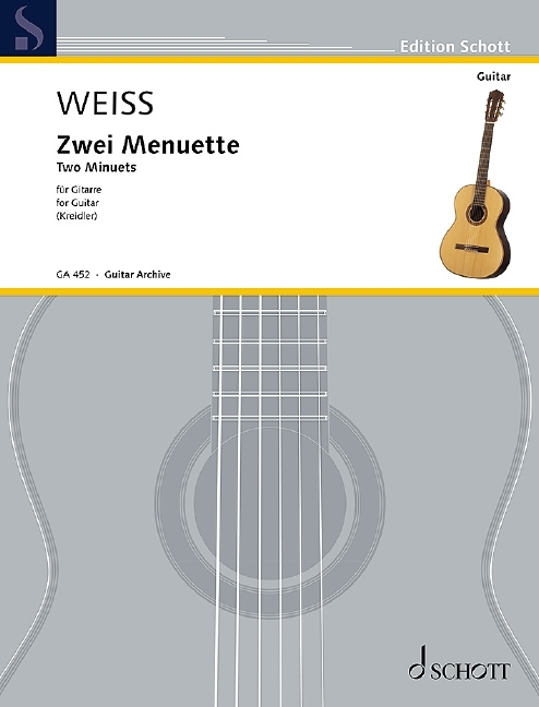 Printed items TWO MENUETTES GUITARE SILVIUS LEOPOLD WEIS