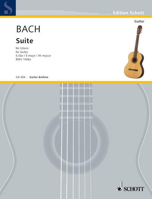 Tiskani izdelki SUITE E BWV1006A (LUIT) GIT. GUITARE JOHANN SEBASTIAN BAC