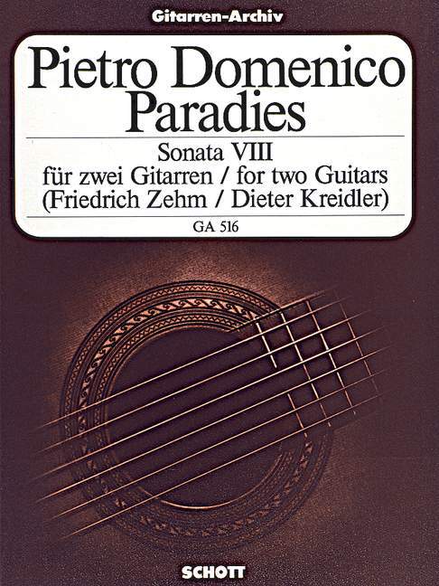 Printed items SONATA VIII PIETRO DOMENICO PARA