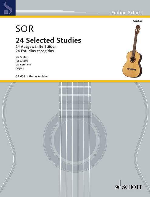 Drukwerk AUSGEWAHLTE ETUDEN(24) GIT. GUITARE FERNANDO SOR
