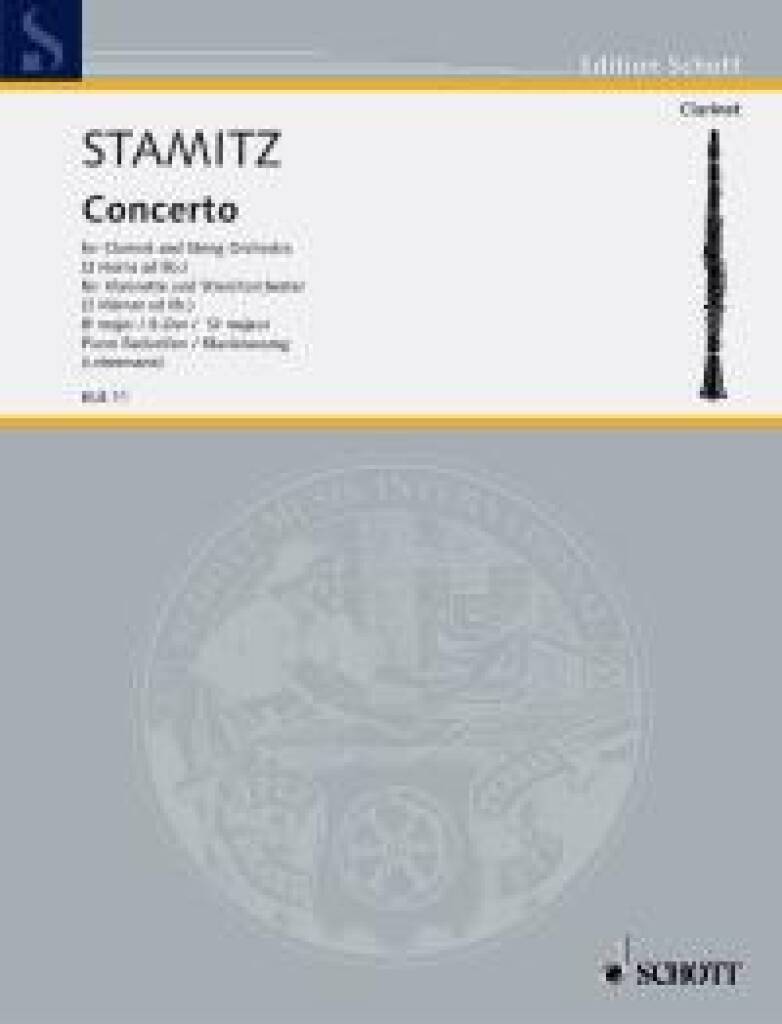 Книга CONCERTO BB MAJOR CLARINETTE JOHANN STAMITZ