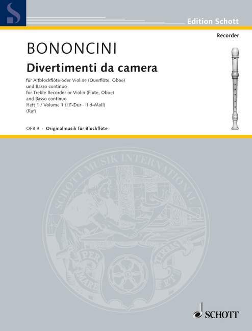 Drucksachen DIVERTIMENTI DA CAMERA 1 GIOVANNI BATTISTA BO
