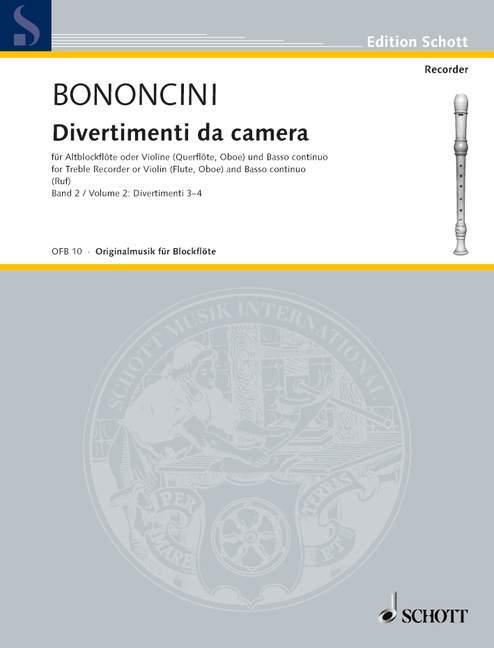 Drucksachen DIVERTIMENTI DA CAMERA 2 GIOVANNI BATTISTA BO