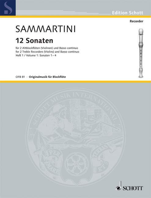 Prasa 12 SONATEN HEFT 1 GIUSEPPE SAMMARTINI