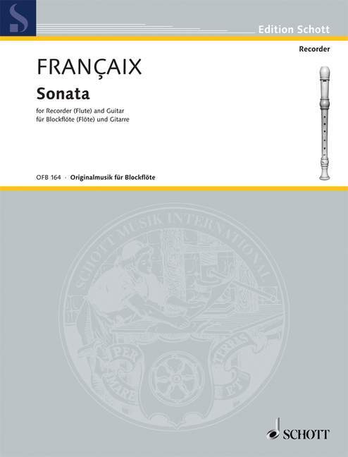 Printed items SONATA JEAN FRANCAIX