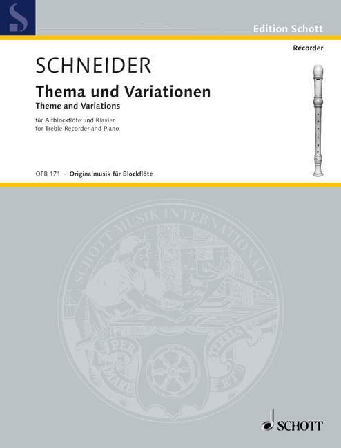 Tiskani izdelki THEME AND VARIATIONS OTTO SCHNEIDER