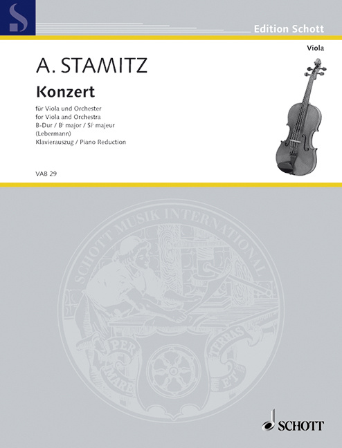 Printed items CONCERTO BB MAJOR ANTON STAMITZ