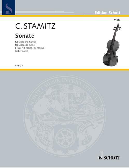 Printed items SONATA BB MAJOR ALTO CARL STAMITZ