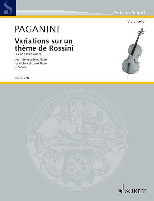 Drukwerk VARIATIONS SUR UN THEME DE ROSSINI VIOLONCELLE NICCOLO PAGANINI