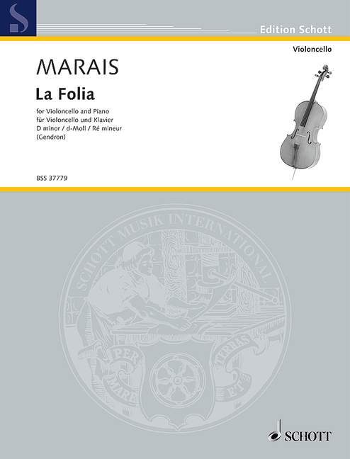 Drucksachen LA FOLIA VIOLONCELLE MARIN MARAIS