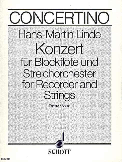 Printed items CONCERTO HANS-MARTIN LINDE