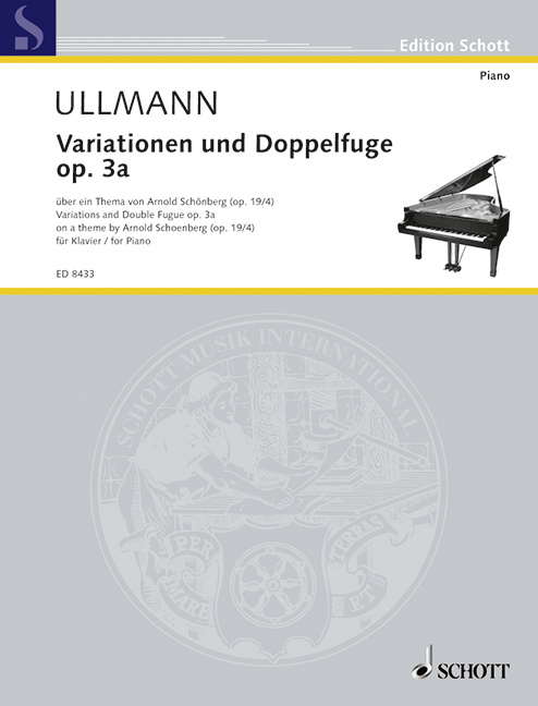 Tiskani izdelki VARIATIONS AND DOUBLE FUGUE OP. 3A PIANO VIKTOR ULLMANN