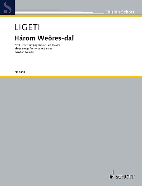 Tiskani izdelki HAROM WEORES-DAL CHANT GYORGY LIGETI