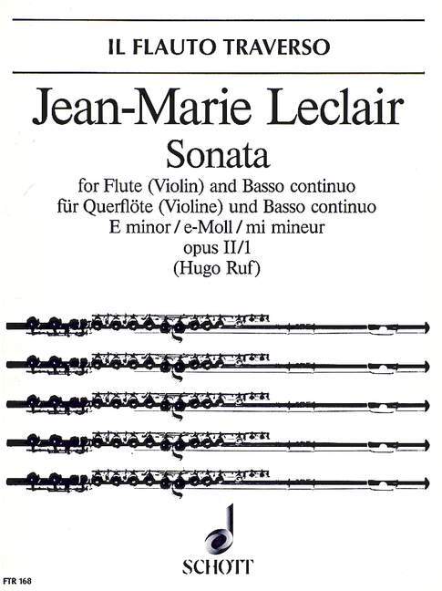 Printed items SONATA E MINOR OP. 2/1 JEAN-MARIE LECLAIR