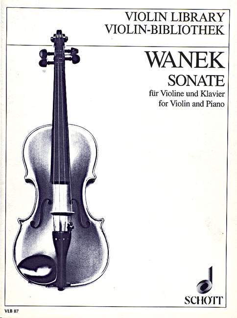 Tiskovina SONATA VIOLON FRIEDRICH K. WANEK