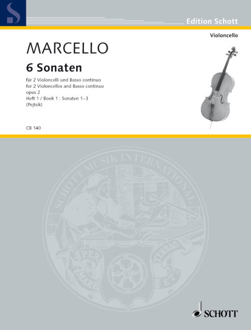 Tiskovina 6 SONATAS VIOLONCELLE BENEDETTO MARCELLO