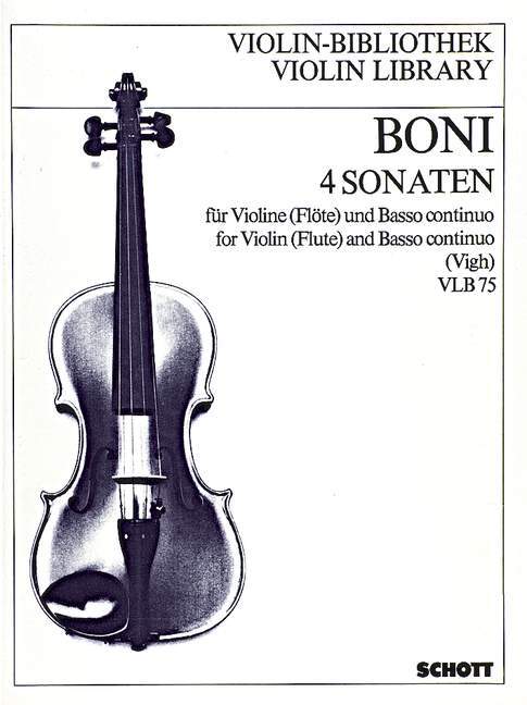 Articles imprimés SONATEN(4) VIOLON PIETRO GIUSEPPE GAET