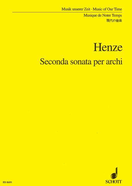 Tiskani izdelki SECONDA SONATA PER ARCHI ORCHESTRE HANS WERNER HENZE
