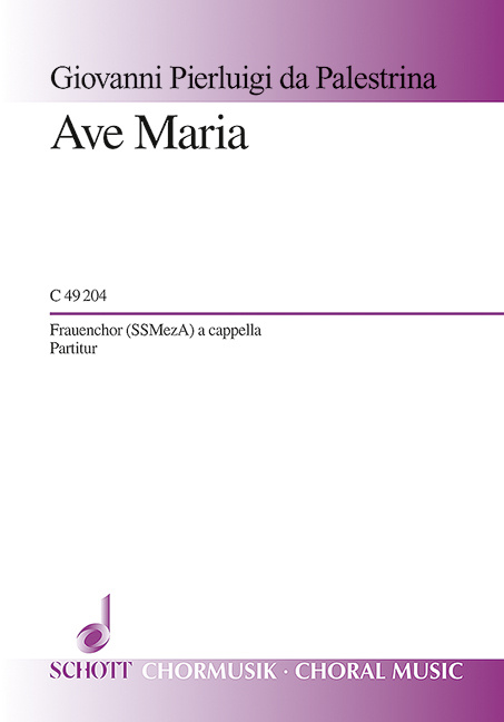 Drucksachen AVE MARIA GIOVANNI PIERLUIGI D