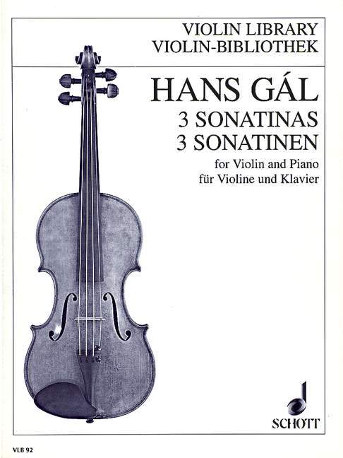Tiskani izdelki THREE SONATINAS OP. 71/1-3 VIOLON HANS GAL
