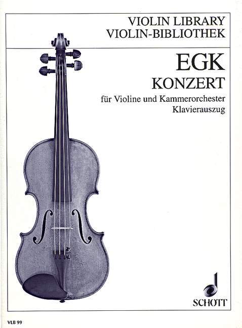 Printed items CONCERTO MUSIQUE D'ENSEMBLE WERNER EGK