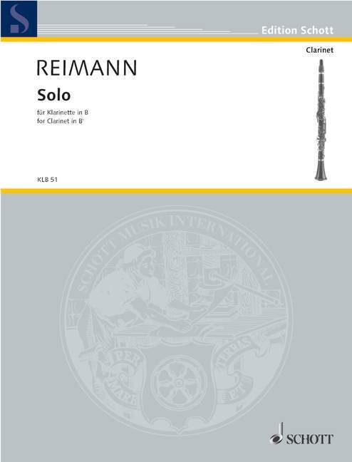 Printed items SOLO CLARINETTE ARIBERT REIMANN