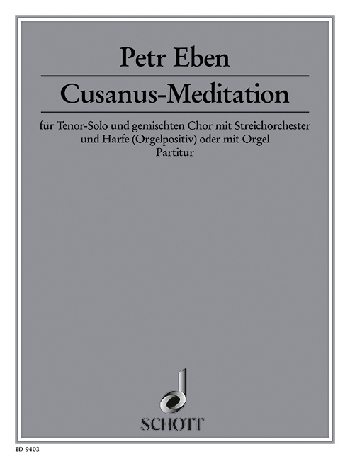 Drukwerk CUSANUS-MEDITATION CHANT PETR EBEN