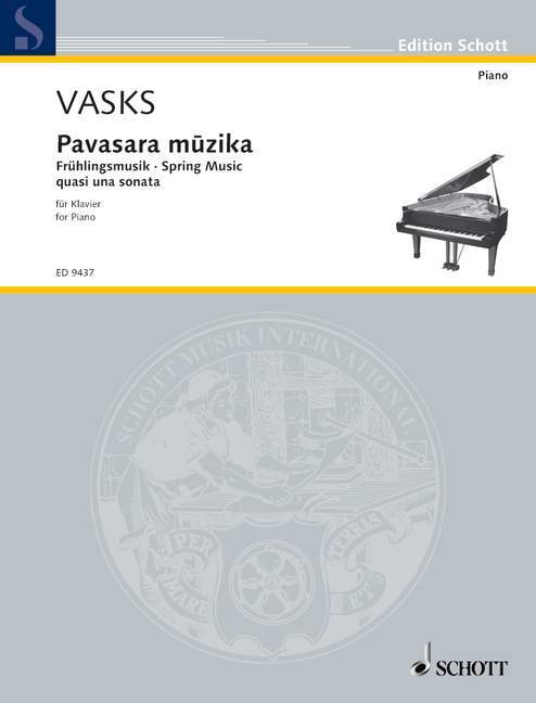Drucksachen PAVASARA MUZIKA PIANO PETERIS VASKS