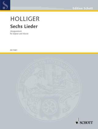Printed items SIX SONGS HEINZ HOLLIGER