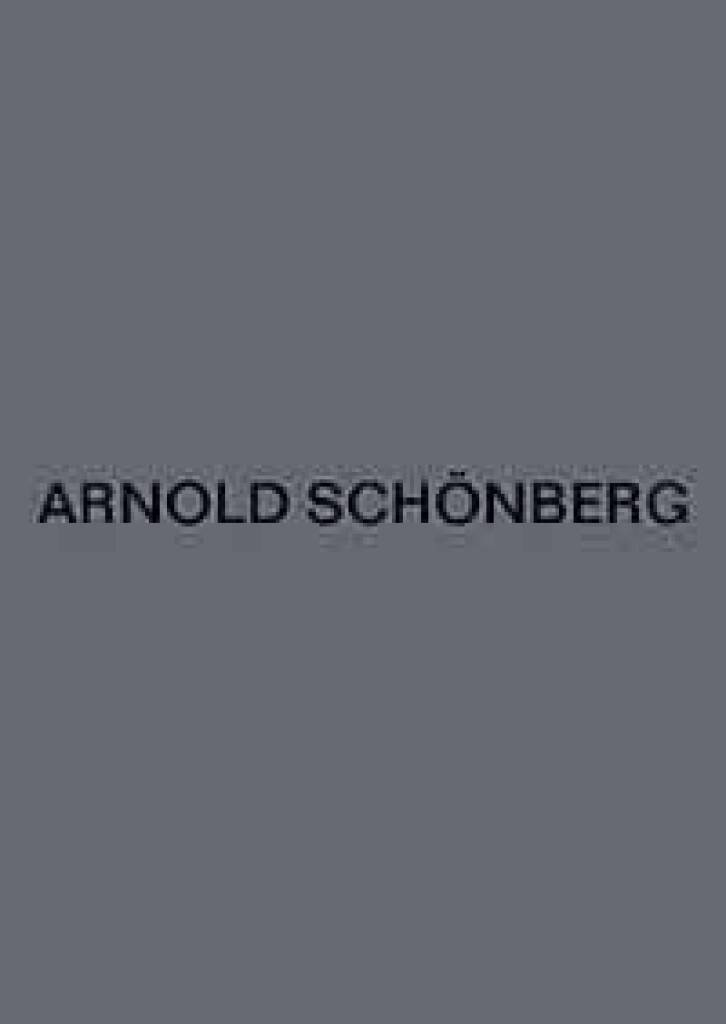 Boek ERWARTUNG OP. 17 ARNOLD SCHONBERG